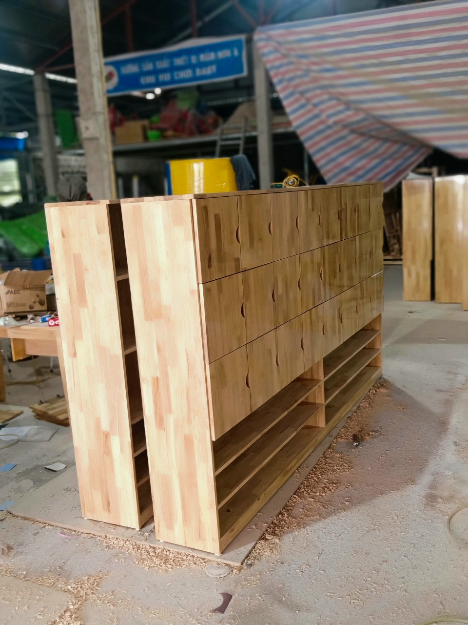 Tủ balo gỗ tự nhiên BB-430